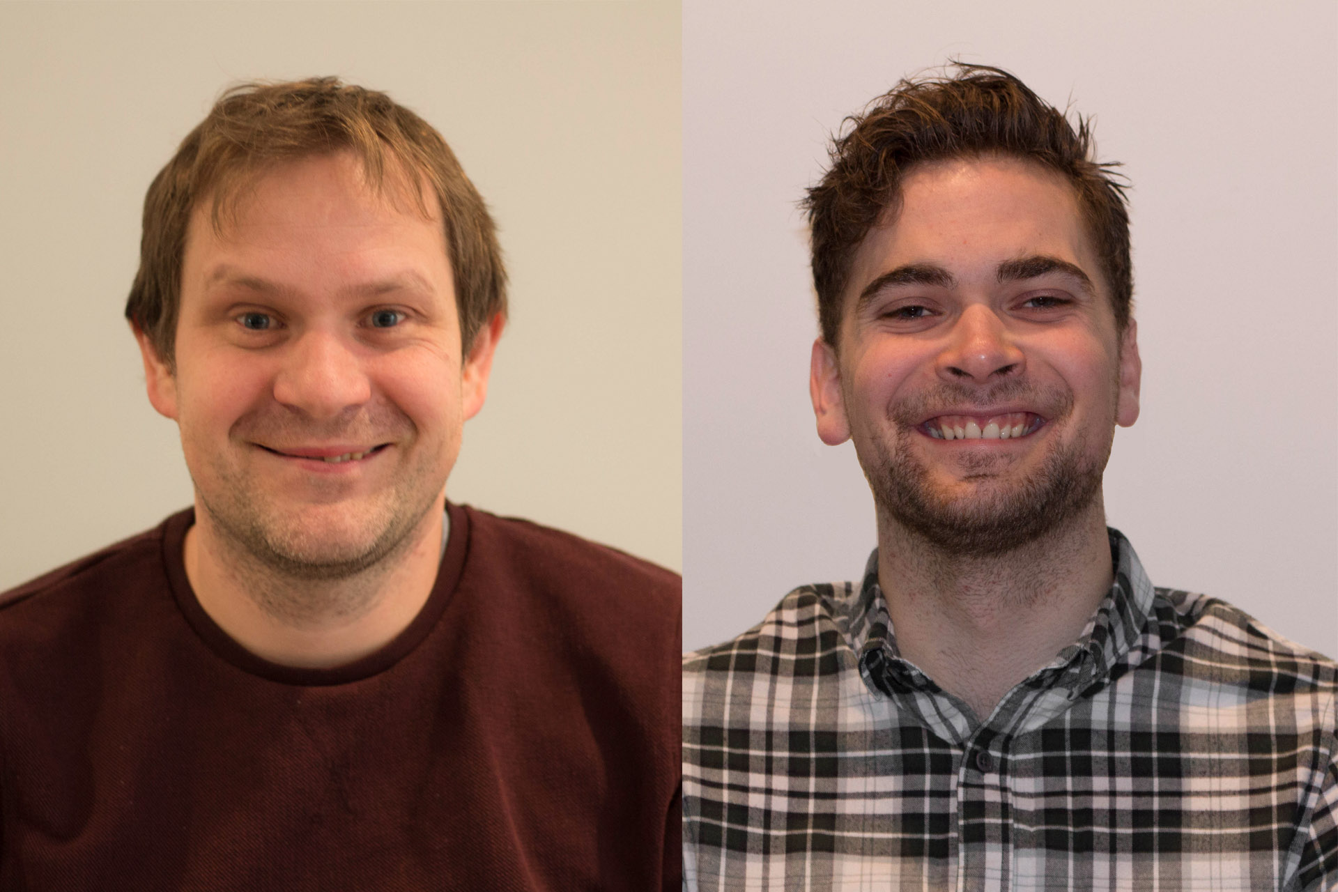 Erlend Nedrelid (t.v.) og Gjermund Håkonseth ser fram til nye oppgåver på Lundeneset. (Foto: Rakel Halleland)